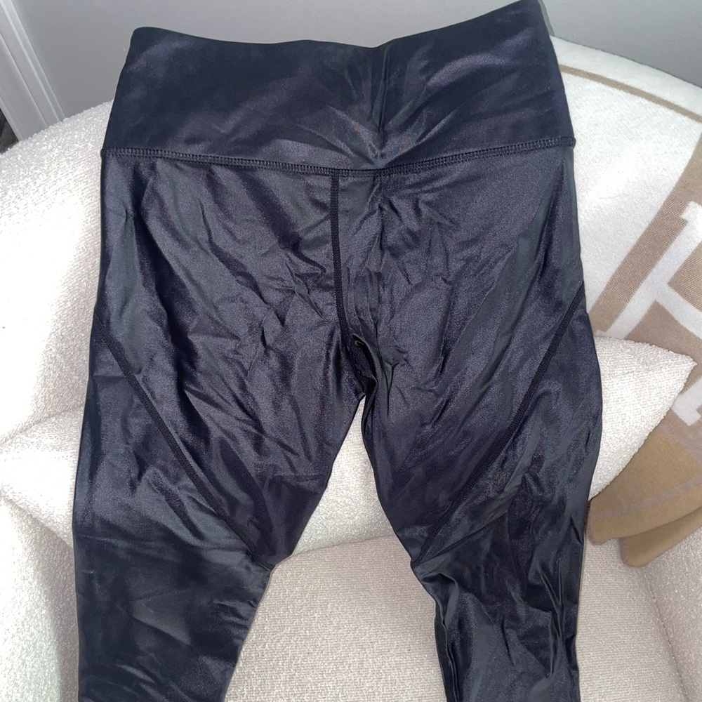 MySwaggs NYC Black Shiny Moto Leggings - Picture 2 of 7